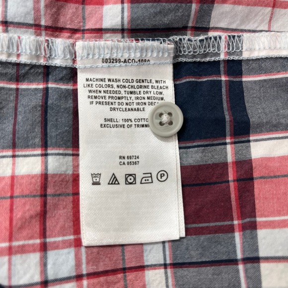 Columbia Shirt Mens Size XXL Red Gray Plaid Short Sleeves Regular Fit Button Up - Picture 7 of 10